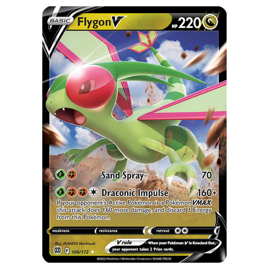 Pokemon - Sword & Shield - Brilliant Stars - Flygon V - 106/172