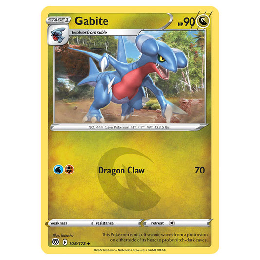 Pokemon - Sword & Shield - Brilliant Stars - Gabite - 108/172