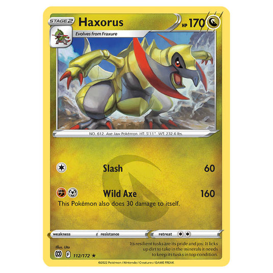 Pokemon - Sword & Shield - Brilliant Stars - Haxorus - 112/172