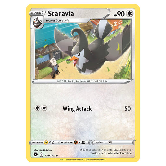 Pokemon - Sword & Shield - Brilliant Stars - Staravia - 118/172
