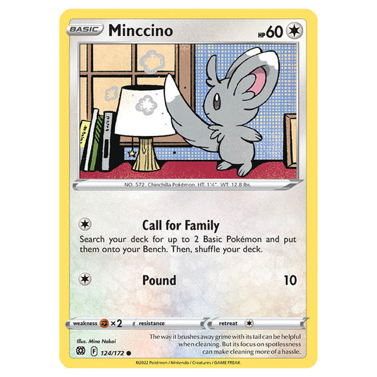 Pokemon - Sword & Shield - Brilliant Stars - Minccino - 124/172