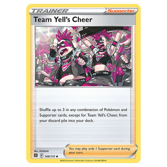 Pokemon - Sword & Shield - Brilliant Stars - Team Yell's Cheer - 149/172