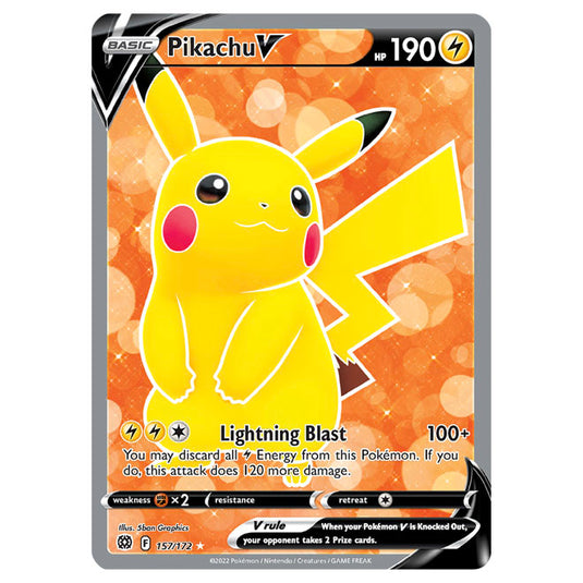 Pokemon - Sword & Shield - Brilliant Stars - Pikachu V - 157/172