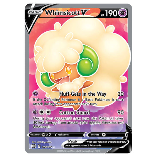 Pokemon - Sword & Shield - Brilliant Stars - Whimsicott V - 160/172