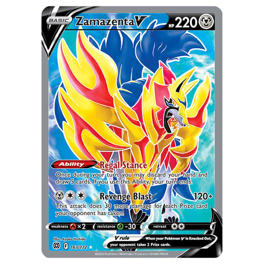 Pokemon - Sword & Shield - Brilliant Stars - Zamazenta V - 163/172