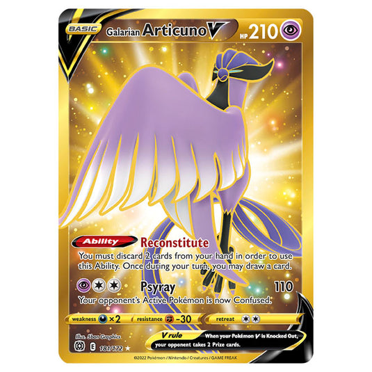 Pokemon - Sword & Shield - Brilliant Stars - Galarian Articuno V - 181/172