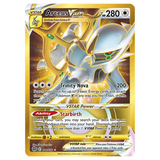 Pokemon - Sword & Shield - Brilliant Stars - Arceus VSTAR - 184/172