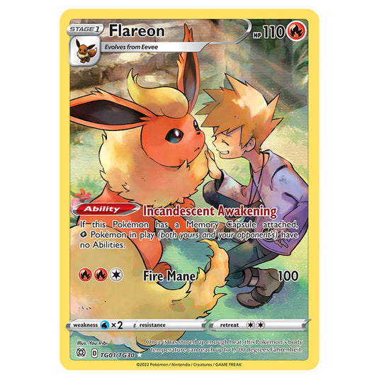 Pokemon - Sword & Shield - Brilliant Stars - Flareon - TG01/TG30