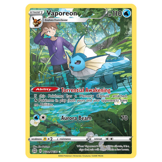 Pokemon - Sword & Shield - Brilliant Stars - Vaporeon - TG02/TG30