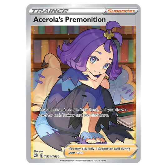 Pokemon - Sword & Shield - Brilliant Stars - Acerola's Premonition - TG24/TG30