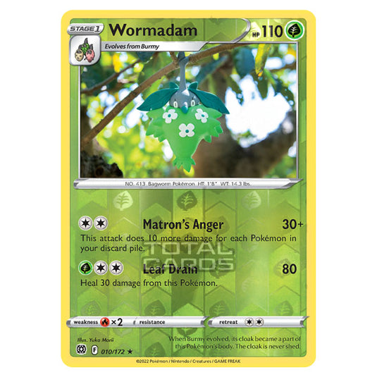 Pokemon - Sword & Shield - Brilliant Stars - Wormadam - 010/172 - (Reverse Holo)