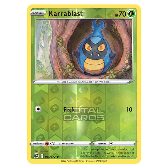 Pokemon - Sword & Shield - Brilliant Stars - Karrablast - 015/172 - (Reverse Holo)