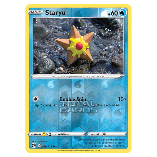 Pokemon - Sword & Shield - Brilliant Stars - Staryu - 030/172 - (Reverse Holo)