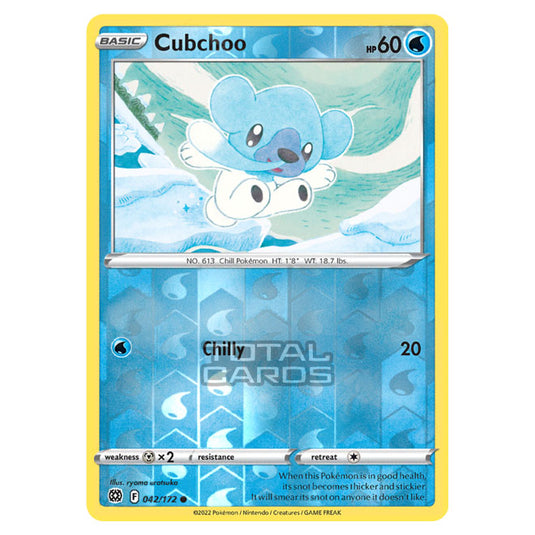 Pokemon - Sword & Shield - Brilliant Stars - Cubchoo - 042/172 - (Reverse Holo)