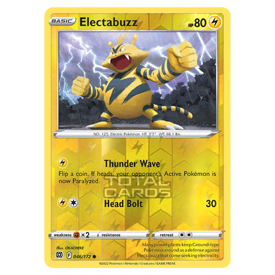 Pokemon - Sword & Shield - Brilliant Stars - Electabuzz - 046/172 - (Reverse Holo)