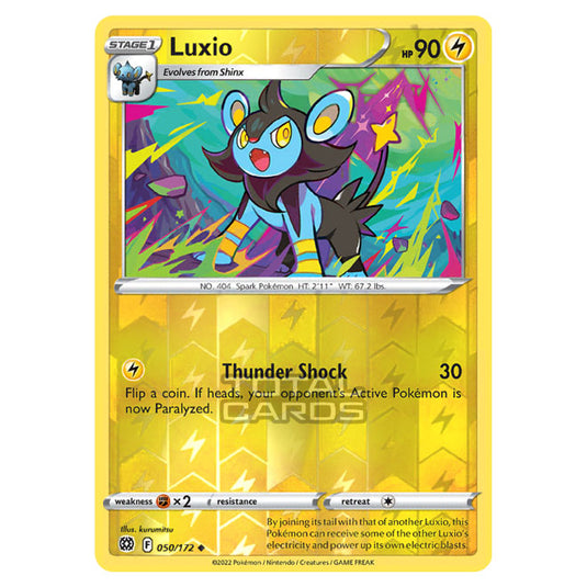 Pokemon - Sword & Shield - Brilliant Stars - Luxio - 050/172 - (Reverse Holo)