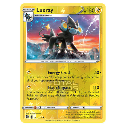 Pokemon - Sword & Shield - Brilliant Stars - Luxray - 051/172 - (Reverse Holo)