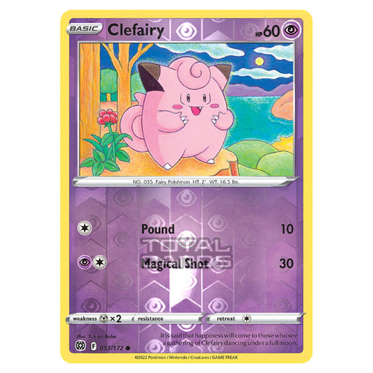 Pokemon - Sword & Shield - Brilliant Stars - Clefairy - 053/172 - (Reverse Holo)