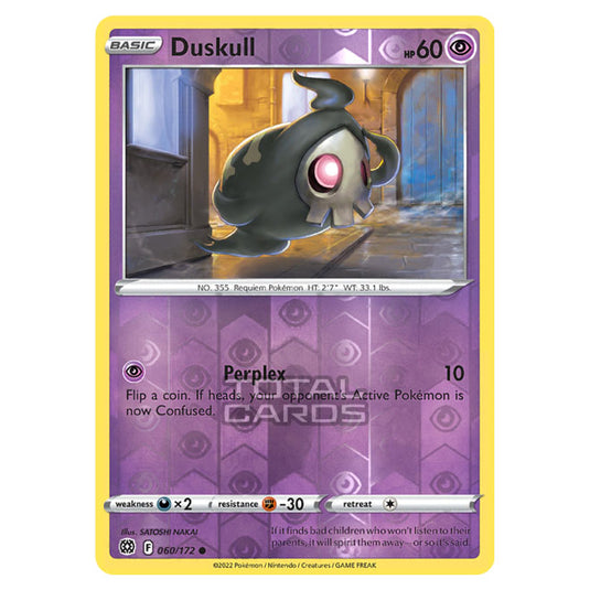 Pokemon - Sword & Shield - Brilliant Stars - Duskull - 060/172 - (Reverse Holo)