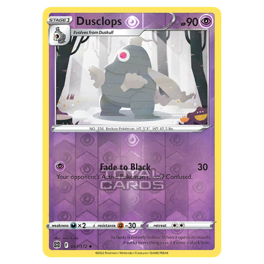 Pokemon - Sword & Shield - Brilliant Stars - Dusclops - 061/172 - (Reverse Holo)