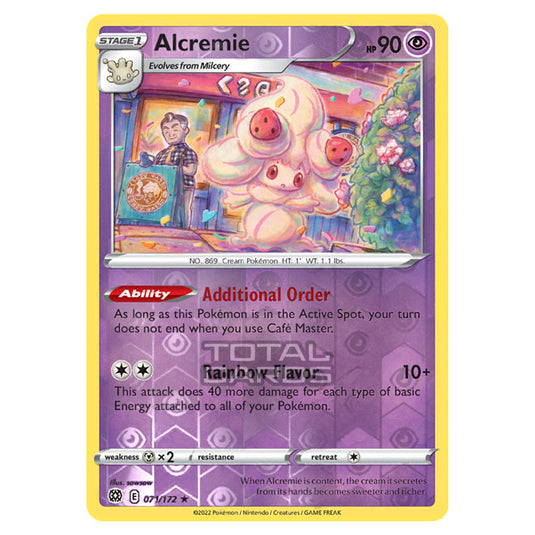 Pokemon - Sword & Shield - Brilliant Stars - Alcremie - 071/172 - (Reverse Holo)