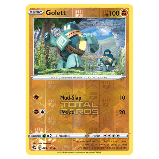 Pokemon - Sword & Shield - Brilliant Stars - Golett - 082/172 - (Reverse Holo)