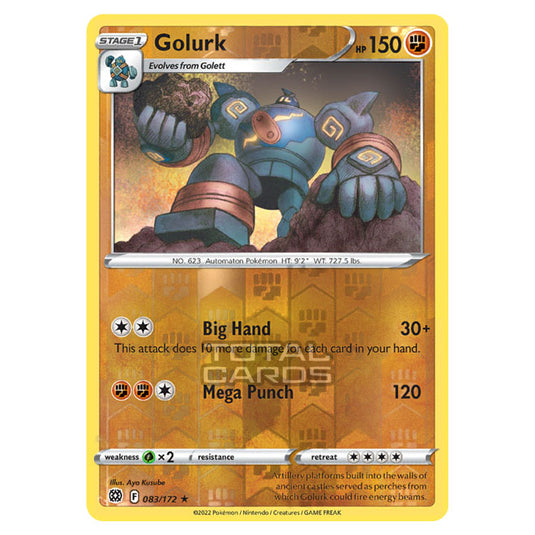 Pokemon - Sword & Shield - Brilliant Stars - Golurk - 083/172 - (Reverse Holo)