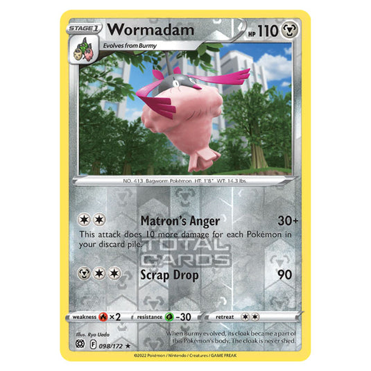 Pokemon - Sword & Shield - Brilliant Stars - Wormadam - 098/172 - (Reverse Holo)