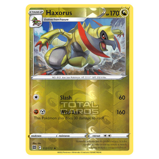 Pokemon - Sword & Shield - Brilliant Stars - Haxorus - 112/172 - (Reverse Holo)