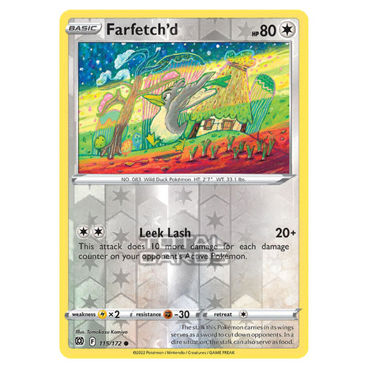 Pokemon - Sword & Shield - Brilliant Stars - Farfetch'd - 115/172 - (Reverse Holo)