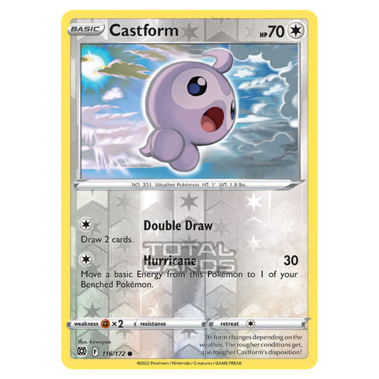 Pokemon - Sword & Shield - Brilliant Stars - Castform - 116/172 - (Reverse Holo)