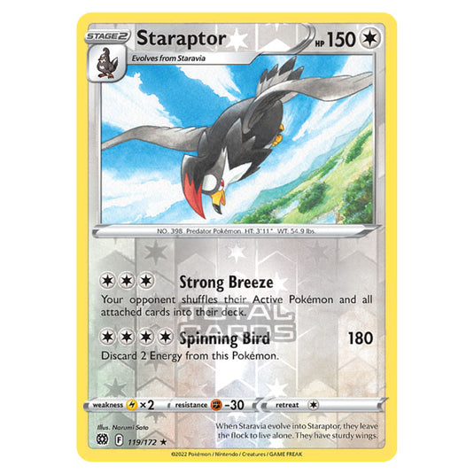 Pokemon - Sword & Shield - Brilliant Stars - Staraptor - 119/172 - (Reverse Holo)