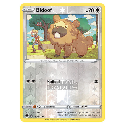 Pokemon - Sword & Shield - Brilliant Stars - Bidoof - 120/172 - (Reverse Holo)