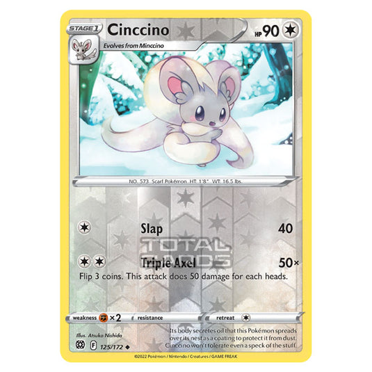 Pokemon - Sword & Shield - Brilliant Stars - Cinccino - 125/172 - (Reverse Holo)