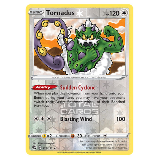 Pokemon - Sword & Shield - Brilliant Stars - Tornadus - 126/172 - (Reverse Holo)