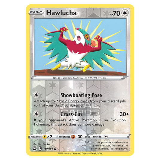 Pokemon - Sword & Shield - Brilliant Stars - Hawlucha - 127/172 - (Reverse Holo)