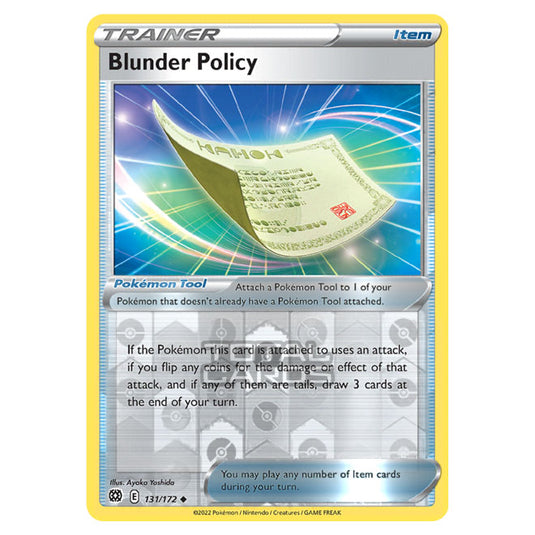 Pokemon - Sword & Shield - Brilliant Stars - Blunder Policy - 131/172 - (Reverse Holo)