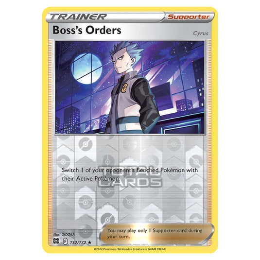 Pokemon - Sword & Shield - Brilliant Stars - Boss's Orders - 132/172 - (Reverse Holo)