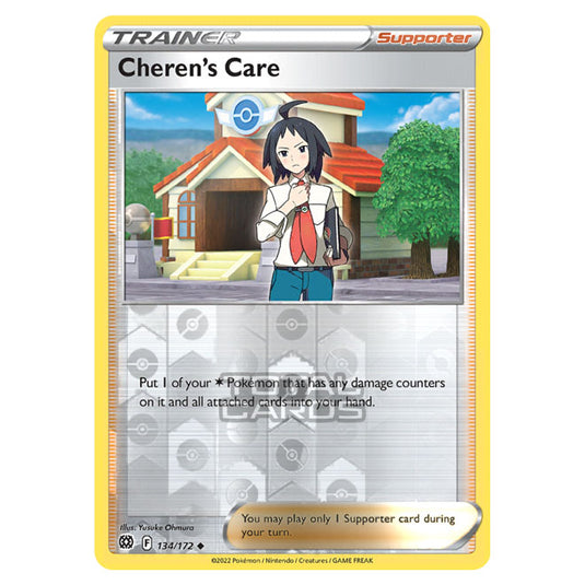 Pokemon - Sword & Shield - Brilliant Stars - Cheren's Care - 134/172 - (Reverse Holo)