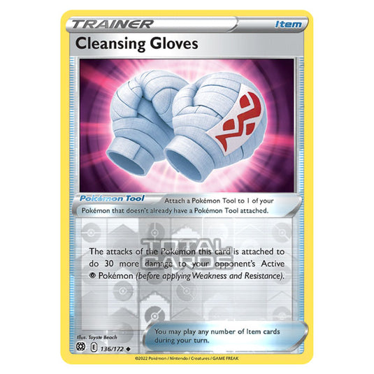 Pokemon - Sword & Shield - Brilliant Stars - Cleansing Gloves - 136/172 - (Reverse Holo)