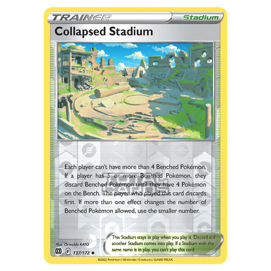 Pokemon - Sword & Shield - Brilliant Stars - Collapsed Stadium - 137/172 - (Reverse Holo)