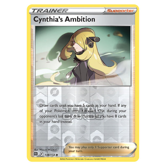 Pokemon - Sword & Shield - Brilliant Stars - Cynthia's Ambition - 138/172 - (Reverse Holo)