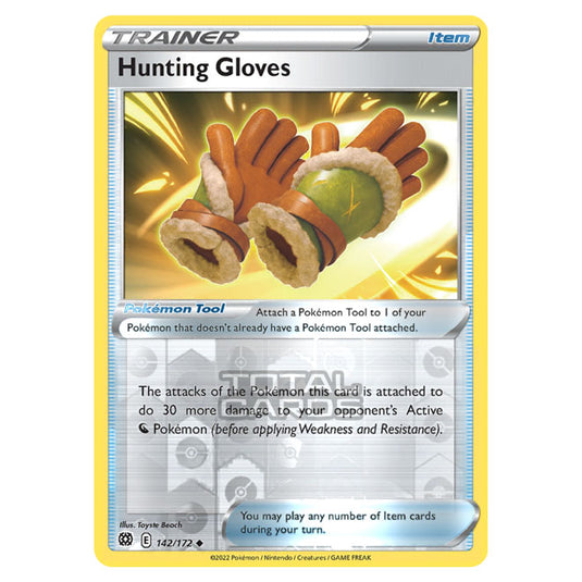 Pokemon - Sword & Shield - Brilliant Stars - Hunting Gloves - 142/172 - (Reverse Holo)