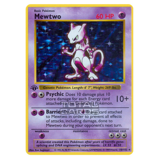 Pokemon - Base Set - Mewtwo - 10/102