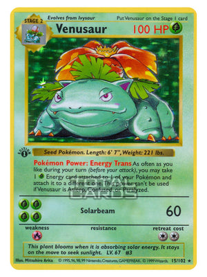 Pokemon - Base Set - Venusaur - 15/102