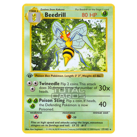 Pokemon - Base Set - Beedrill - 17/102