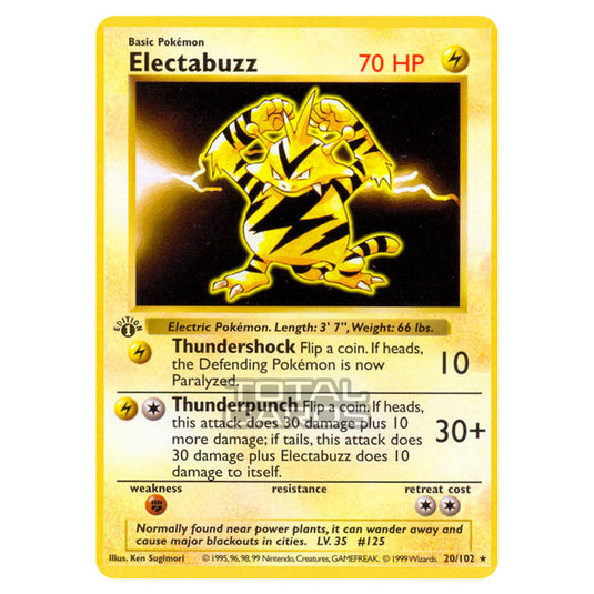 Pokemon - Base Set - Electabuzz - 20/102