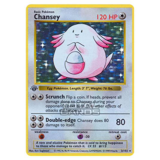 Pokemon - Base Set - Chansey - 3/102
