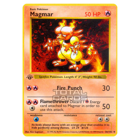 Pokemon - Base Set - Magmar - 36/102