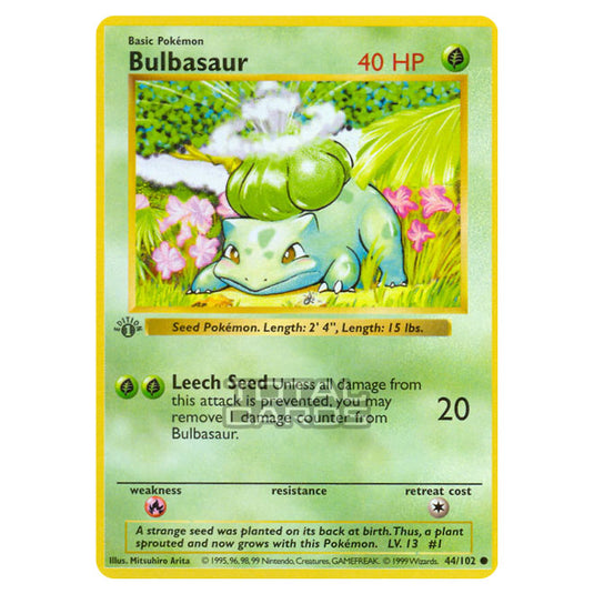 Pokemon - Base Set - Bulbasaur - 44/102